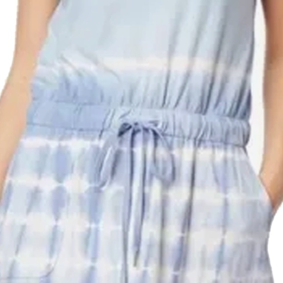 C&C California Cotton Rayon Dress T-shirt Tie-Dye Tunic Pockets Dolman Sleeve - Picture 7 of 13